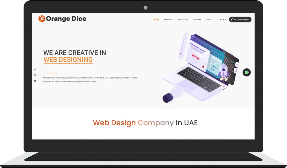 Orange Dice Solutions website