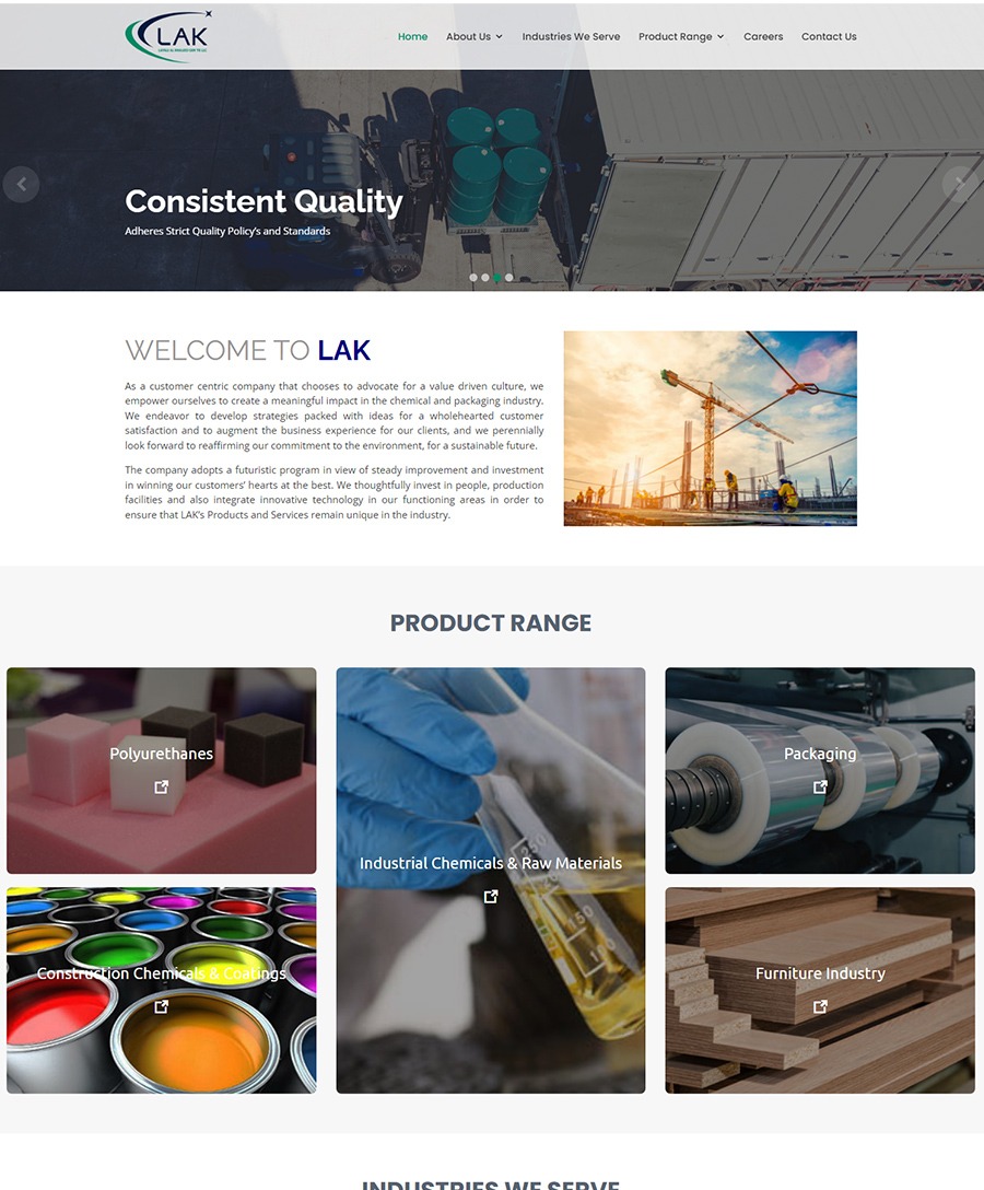 Website developed for Layali Al Khaleej Gen TR LLC