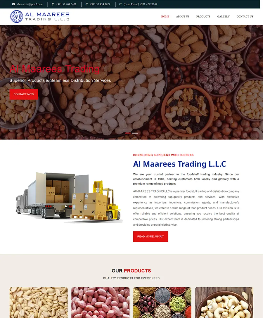 Al MaaRees Group website — Orange Dice UAE